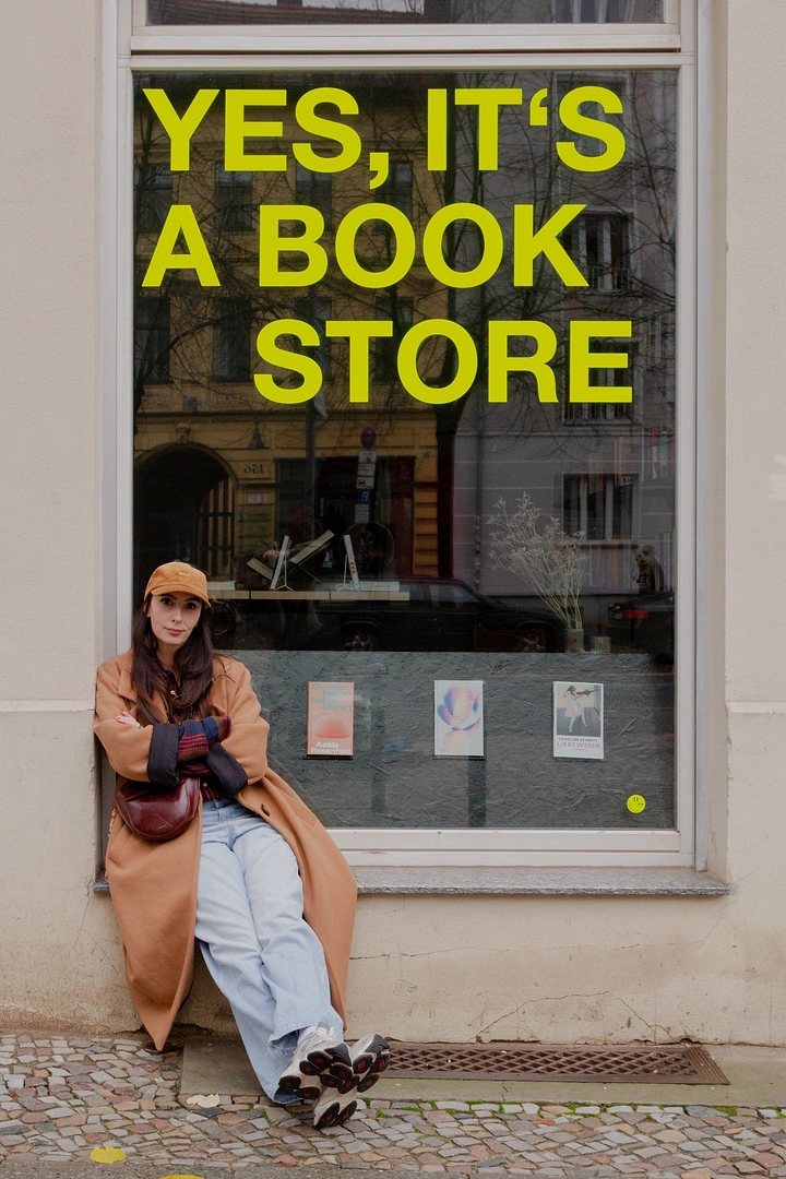 Bookstores creative ad: Witty self-aware bookstore headline on storefront