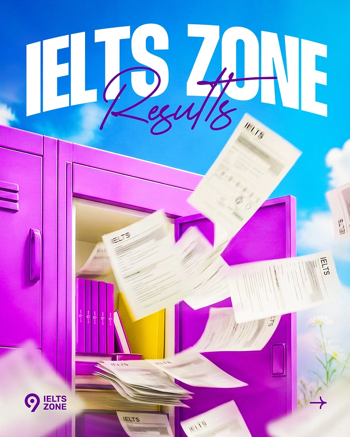 Test Prep & Exam Coaching creative ad: Flying results papers create dynamic campaign