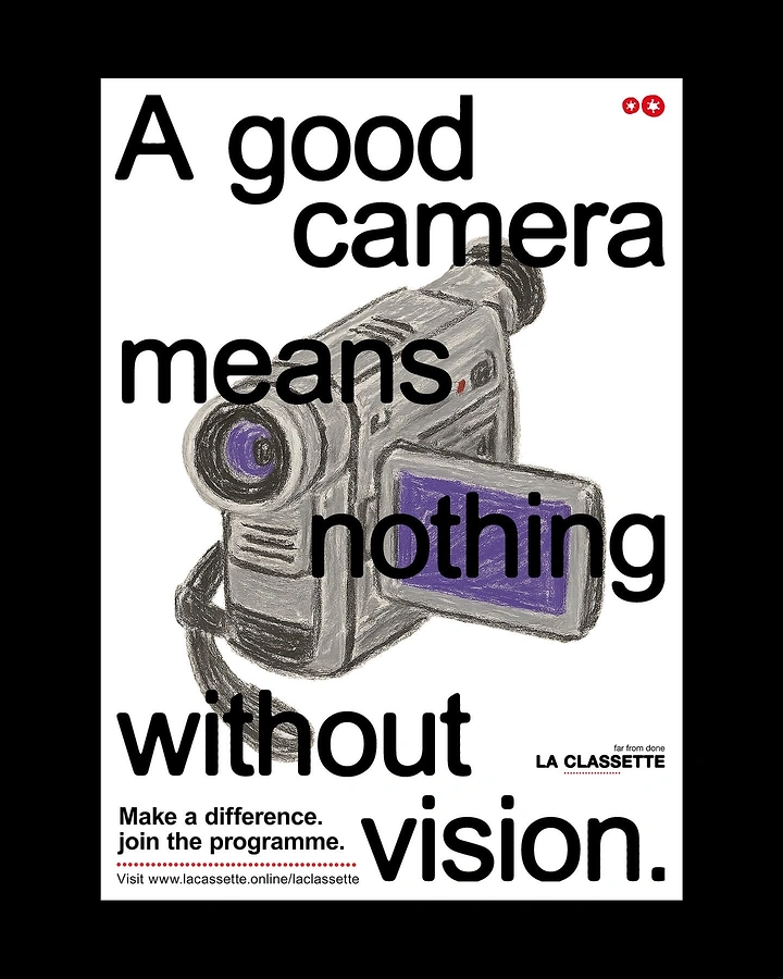 Cameras & Camera Stores creative ad: Vision becomes the camera's essential complement
