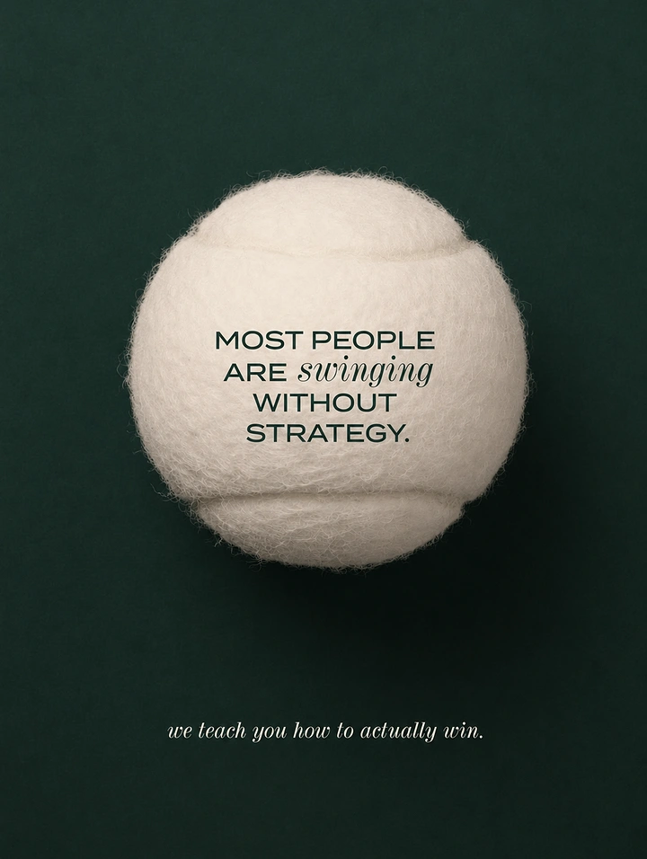 Life & Business Coaches creative ad: Swinging metaphor makes strategy memorable