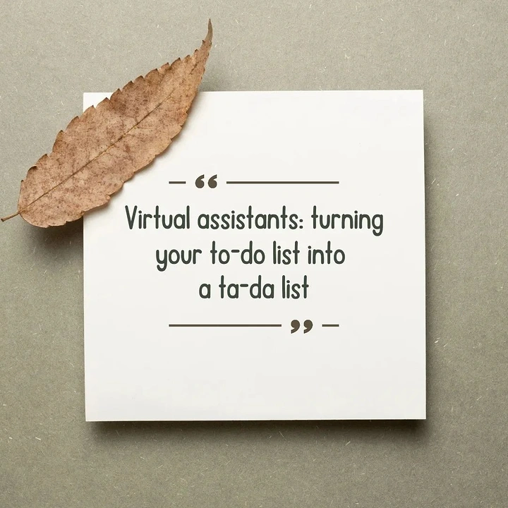 Virtual Assistant Services creative ad: To-do to ta-da pun gives it personality