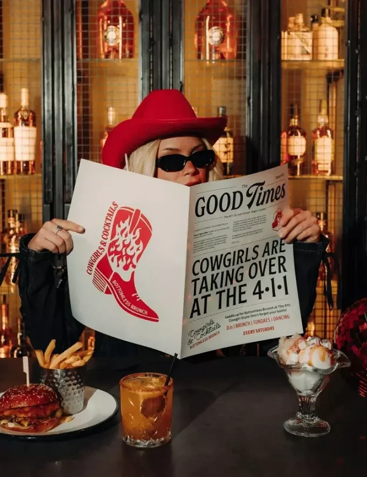 Bars & Pubs creative ad: Staged pub sign creates witty takeover message