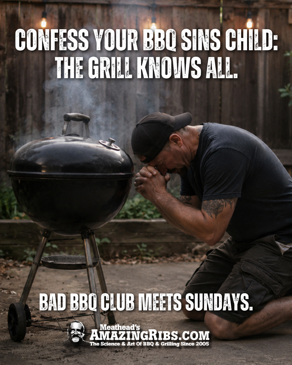 Instagram post: Grill becomes a confessional character