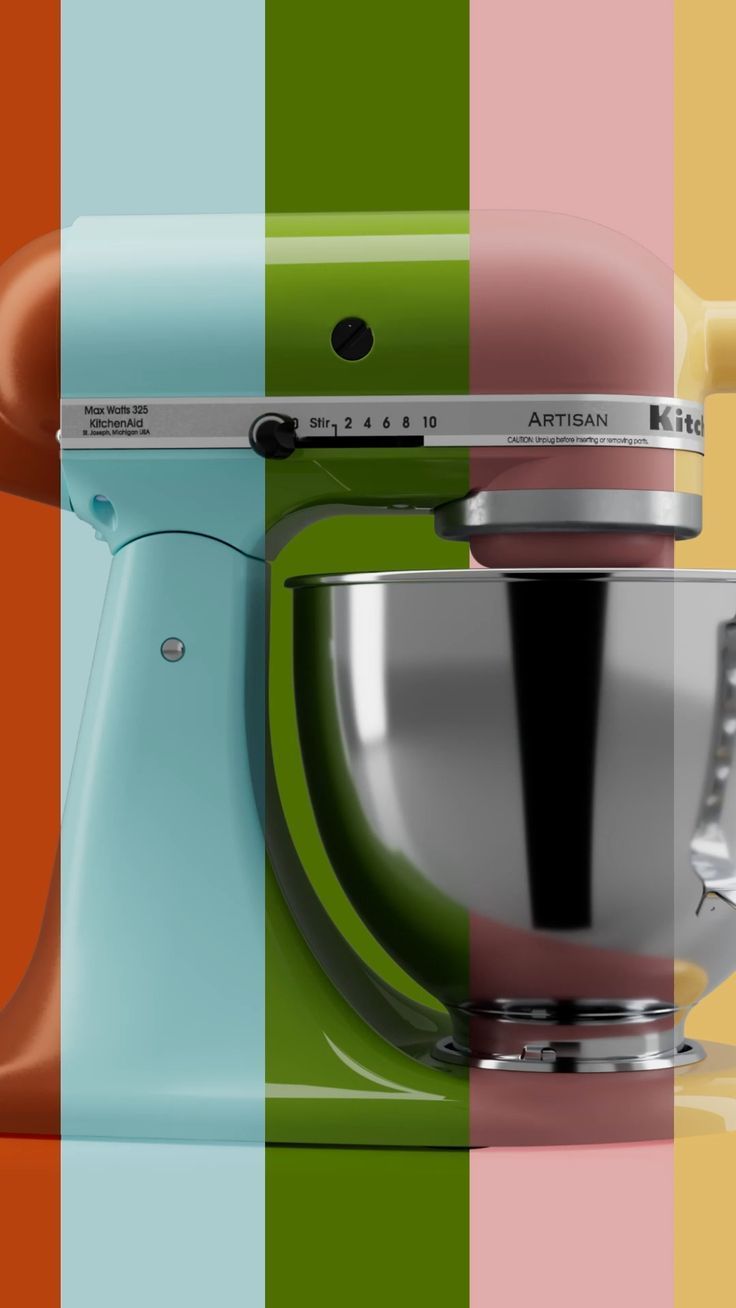 Story: Mixer sliced across colour-variant stripes