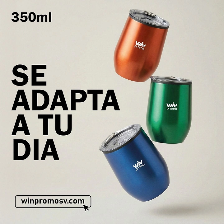 Tumblers, Flasks & Drinkware creative ad: Polished floating product presentation