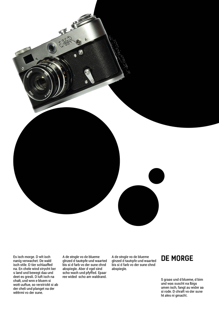 Cameras & Camera Stores creative ad: Unexpected geometric camera composition