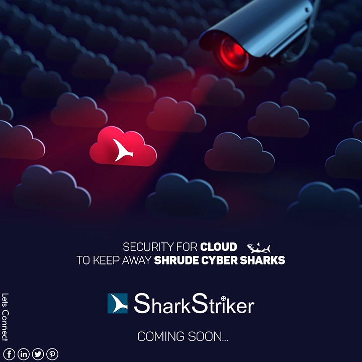 Cybersecurity Companies creative ad: Cloud security becomes a shark threat