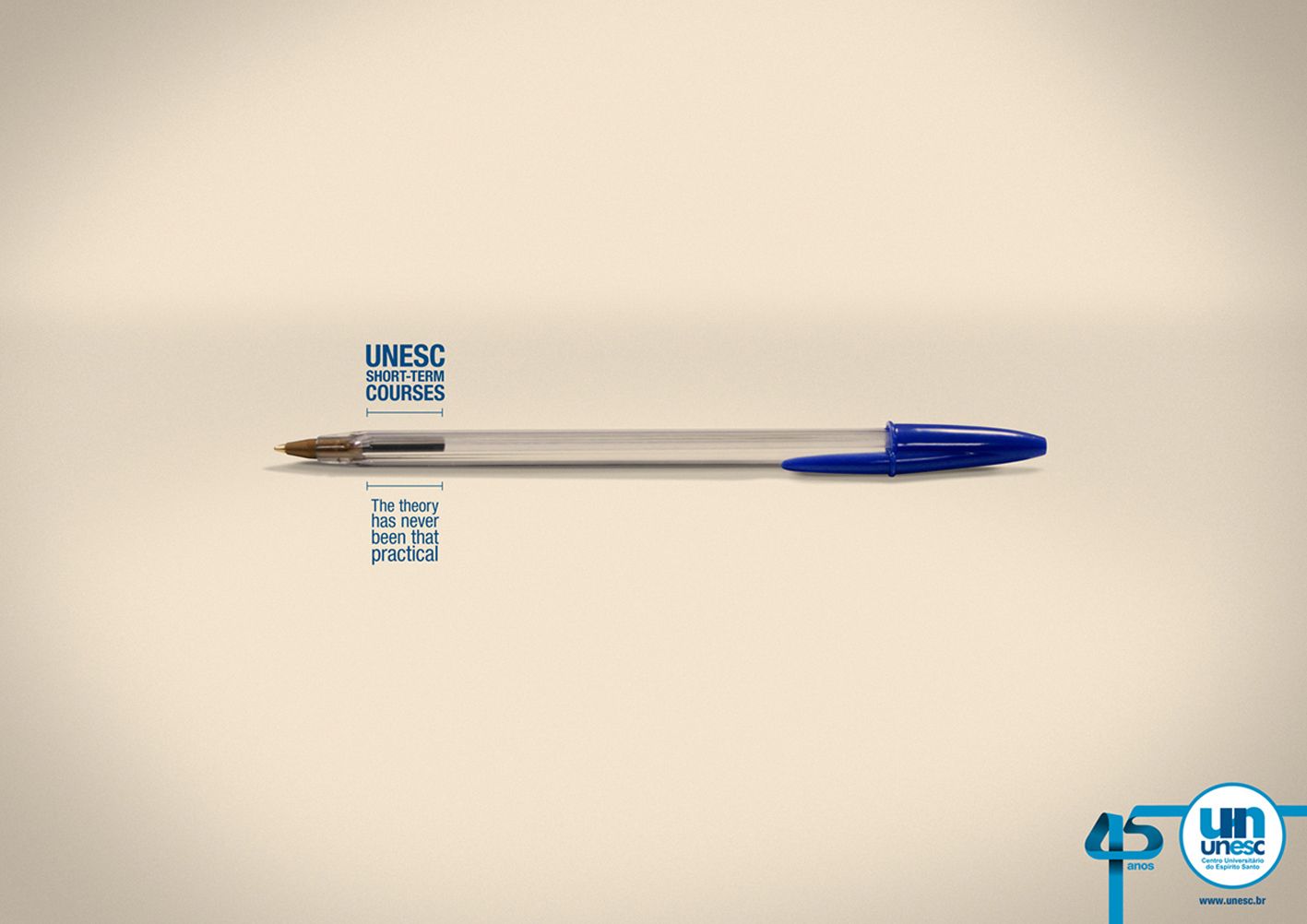 Banner: Pen and blank space create sharp course metaphor