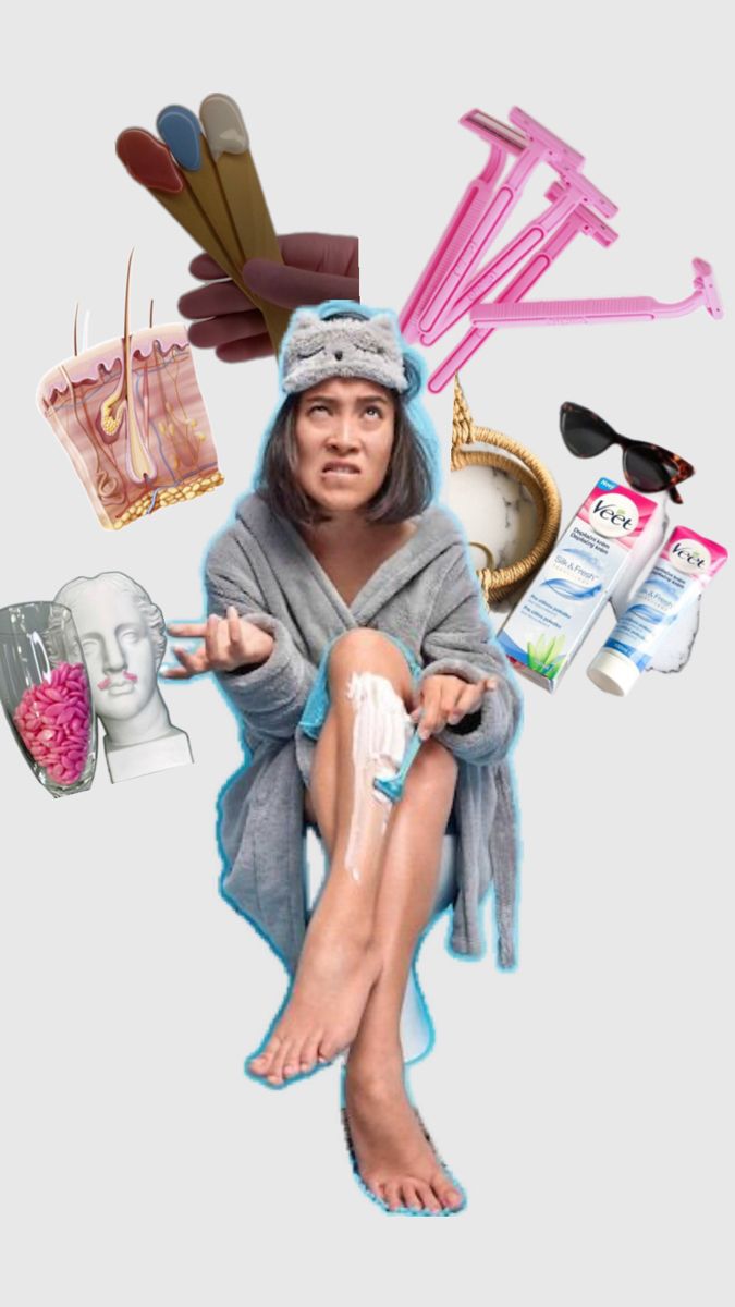 Story: Collage of hair removal tools chaos