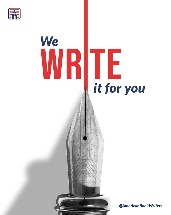 Bookstores creative ad: Pen nib ink line forms the I