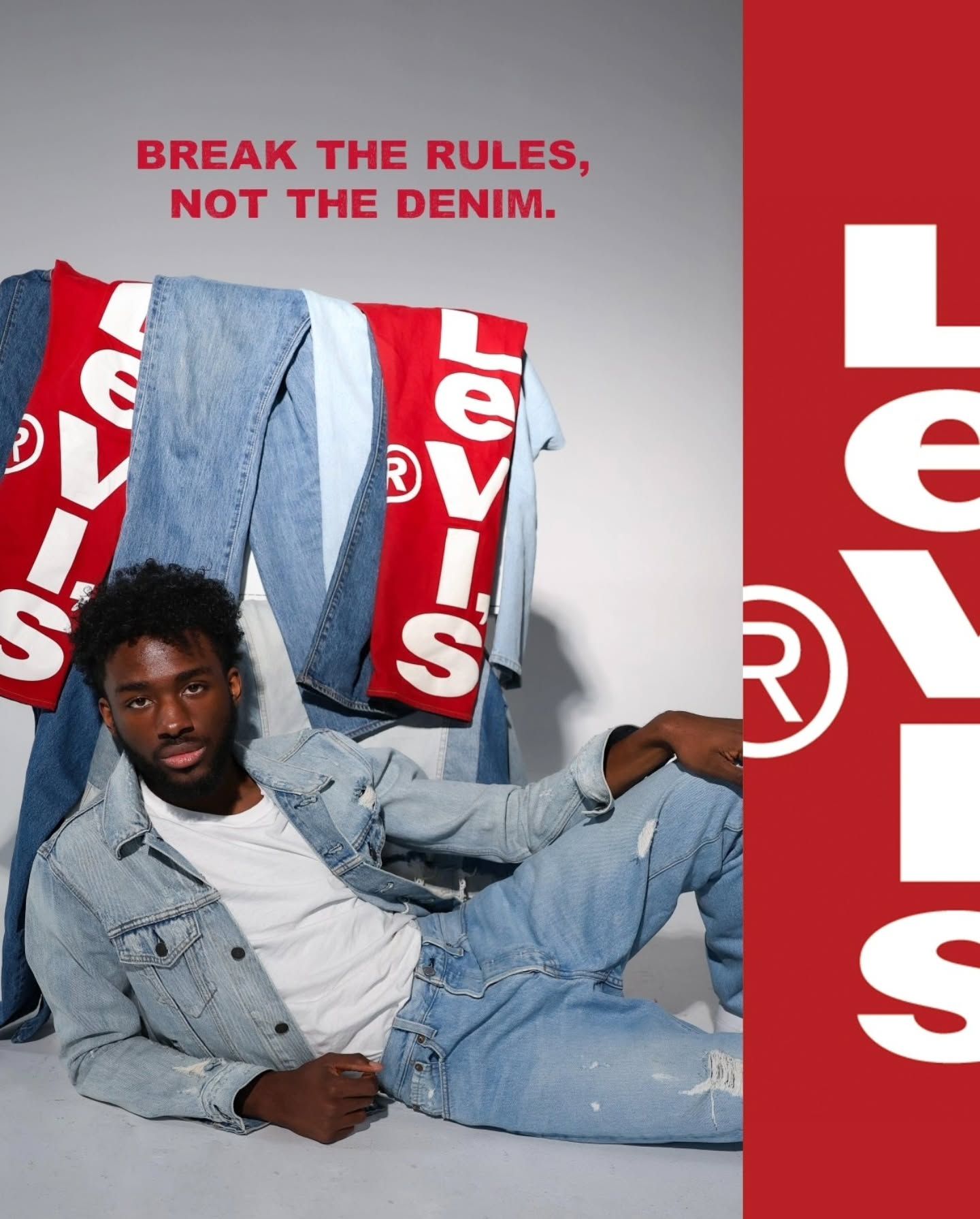 Instagram post: Witty copy breaks denim rules