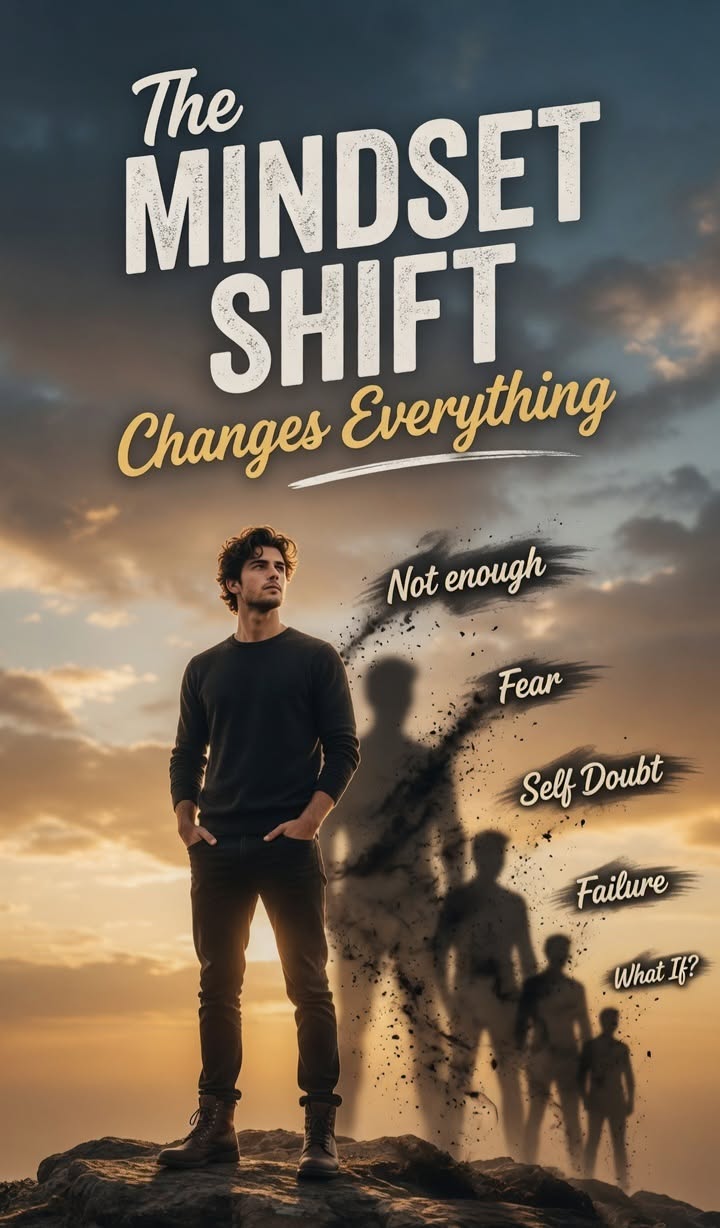 Story: Mindset shift visualized through looming doubts
