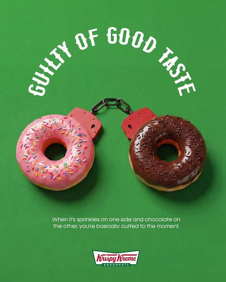 Donut Shops creative ad: Locked donuts visualize shared good taste