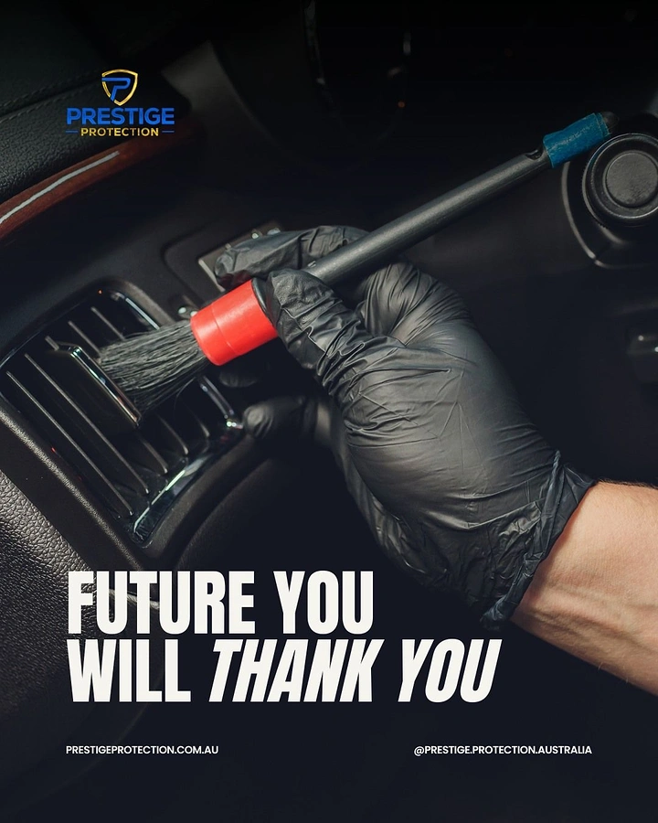 Car Wash & Detailing creative ad: Witty 'Future you will thank you' copy