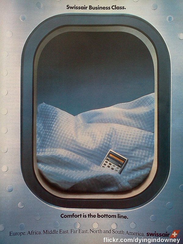 Instagram post: Airplane window becomes luxurious bed scene