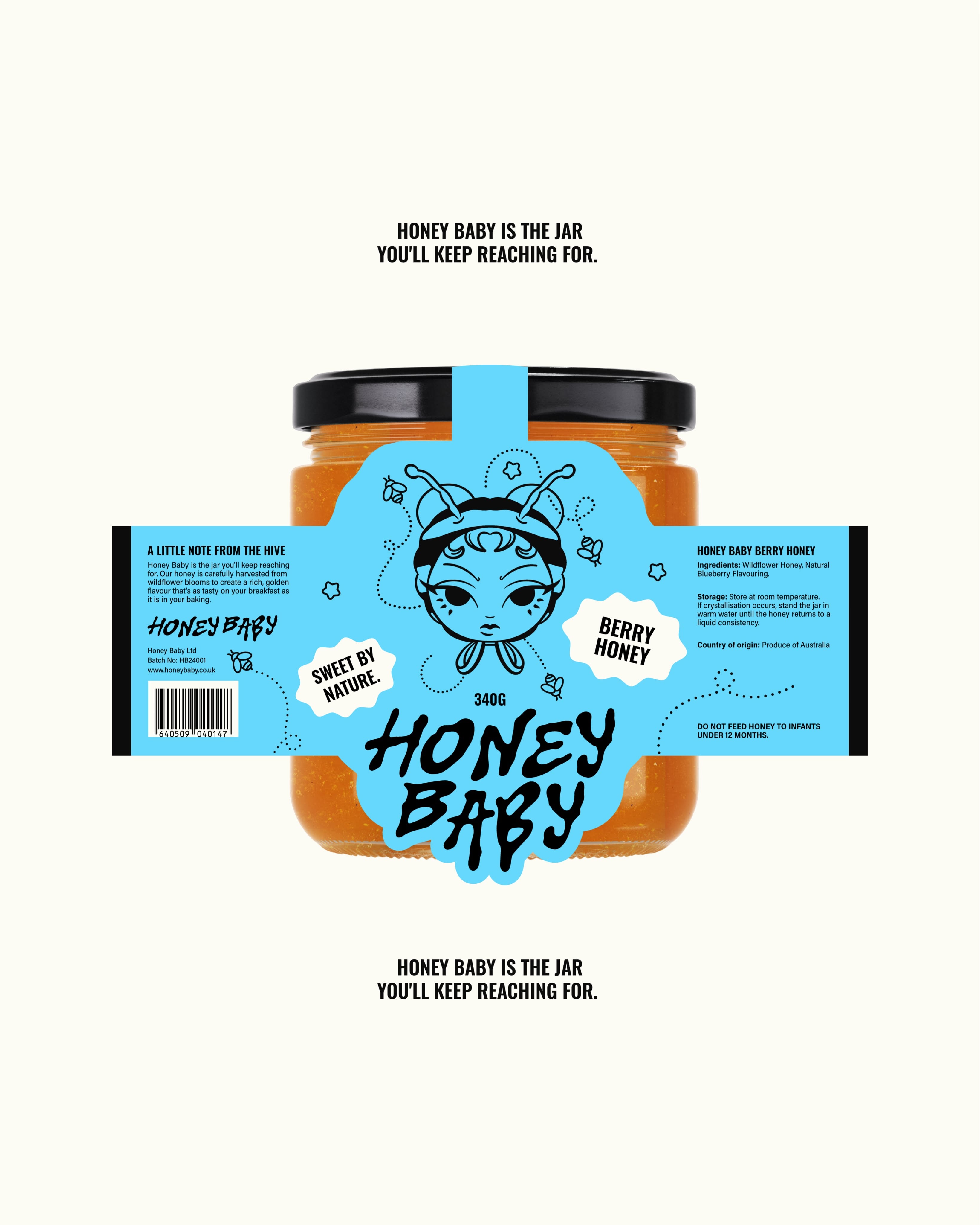 Instagram post: Witty Honey Baby packaging composition, slide 4