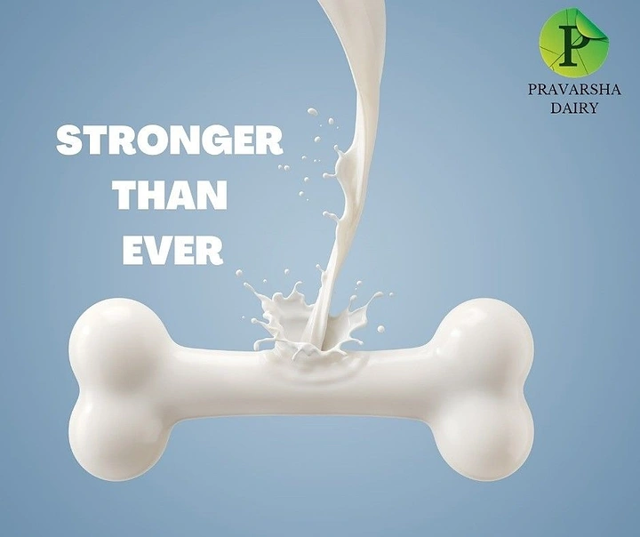 Dairy Brands creative ad: Milk pour forms bone, stronger bones