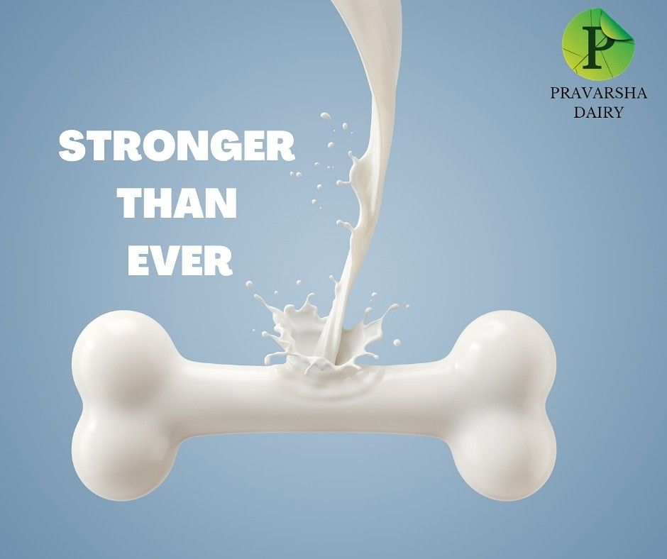 Banner: Milk pour forms bone, stronger bones