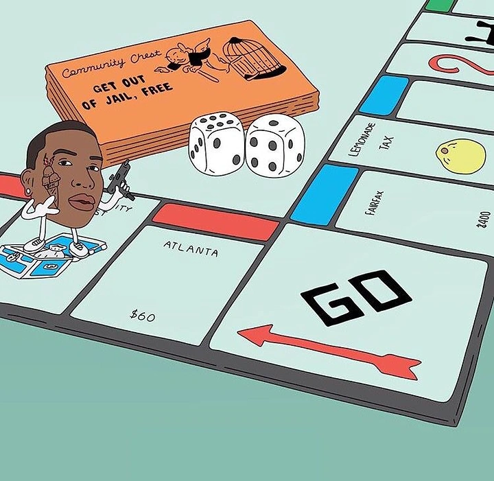 Board Games & Game Cafes creative ad: Monopoly metaphor sells community event
