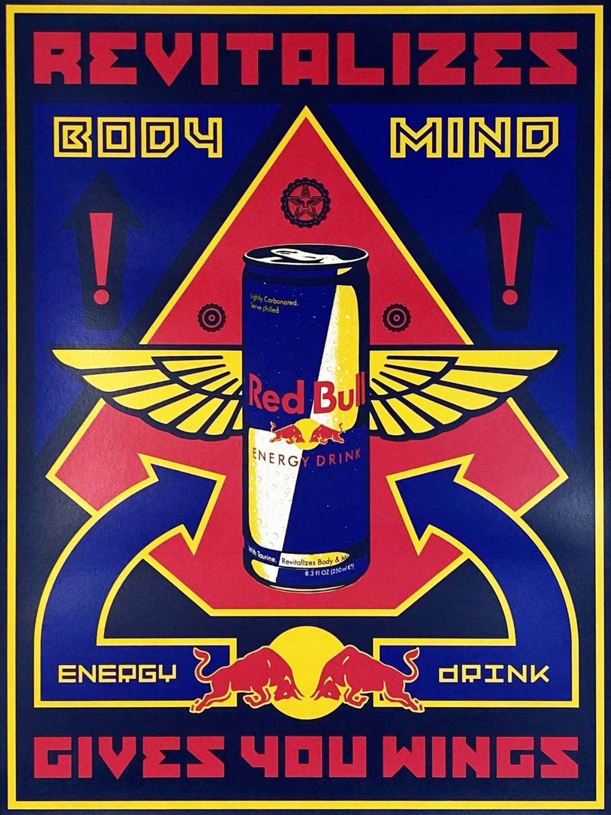 Instagram post: Bold wings mythology poster treatment