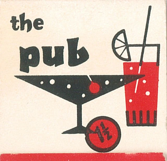 Bars & Pubs creative ad: Whimsical illustrated cocktail and pub identity