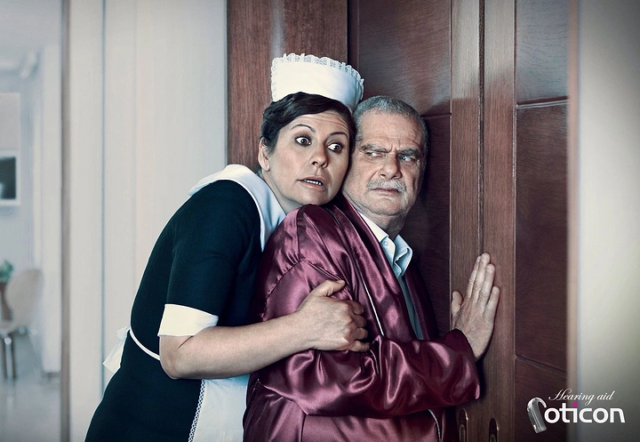 Hearing Aids creative ad: Eavesdropping comedy dramatizes sharp hearing