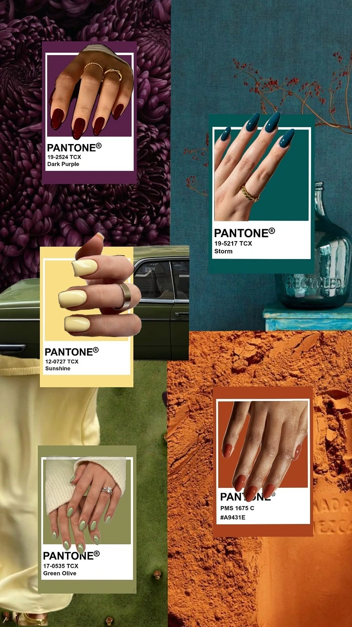 Nail Salons creative ad: Nails as Pantone color swatch cards