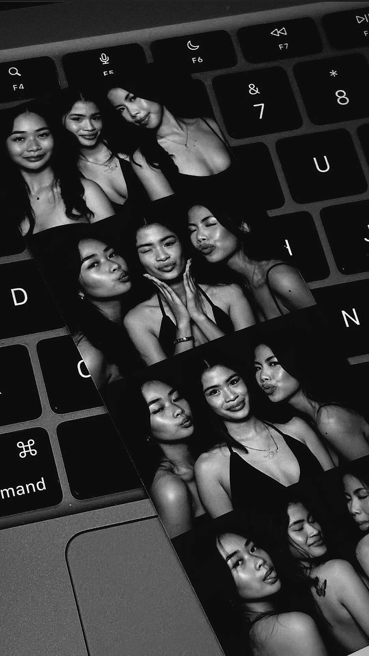 Photo Booth Rentals creative ad: Photo strips integrated into keyboard