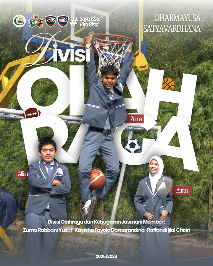 Schools & School Admissions creative ad: Athletes integrated into oversized editorial typography