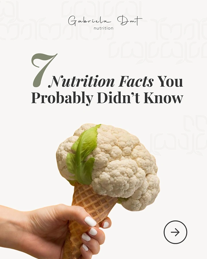 Nutritionists & Dietitians creative ad: Hand holding a waffle cone topped with cauliflower like ice cream