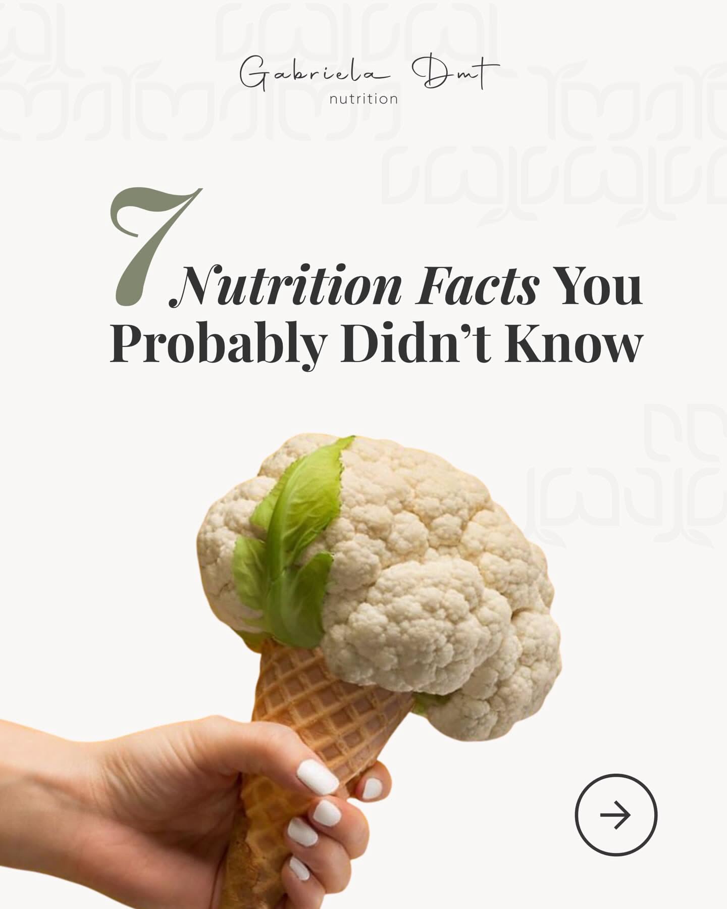 Carousel: Hand holding a waffle cone topped with cauliflower like ice cream, slide 1