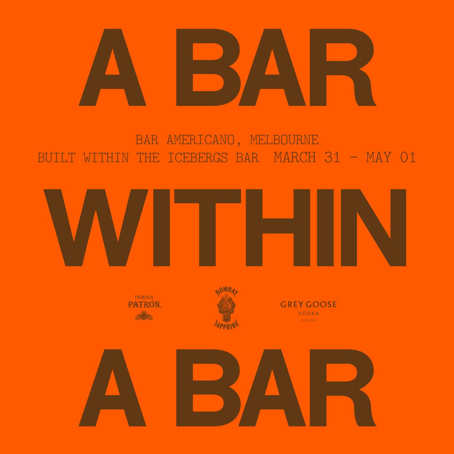 Instagram post: Witty bar-within-bar verbal concept