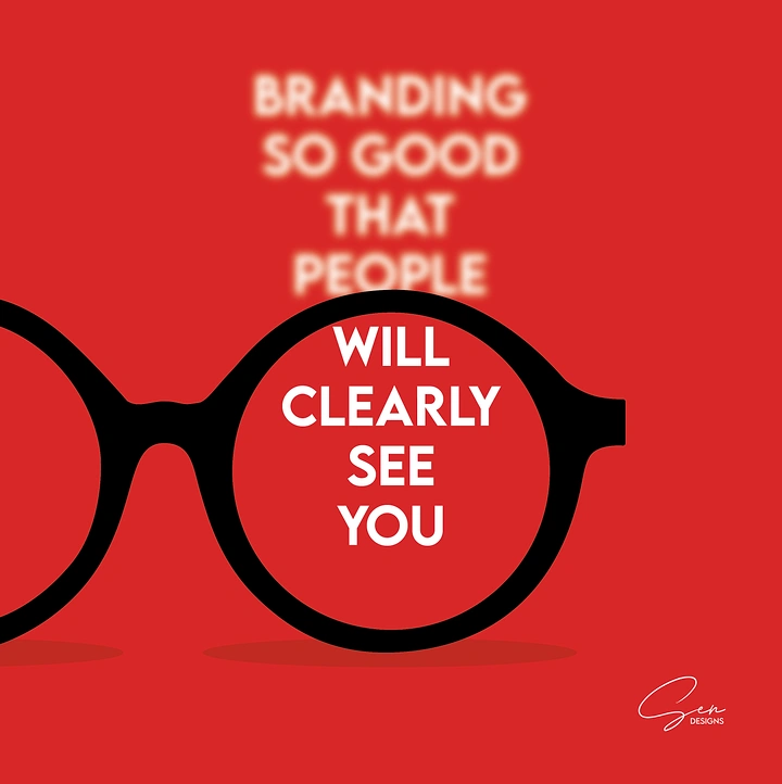 Agency creative ad: Glasses sharpen blurred branding headline