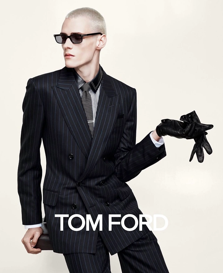 Men's Suits & Formal Wear creative ad: Unexpected Tom Ford glove gesture