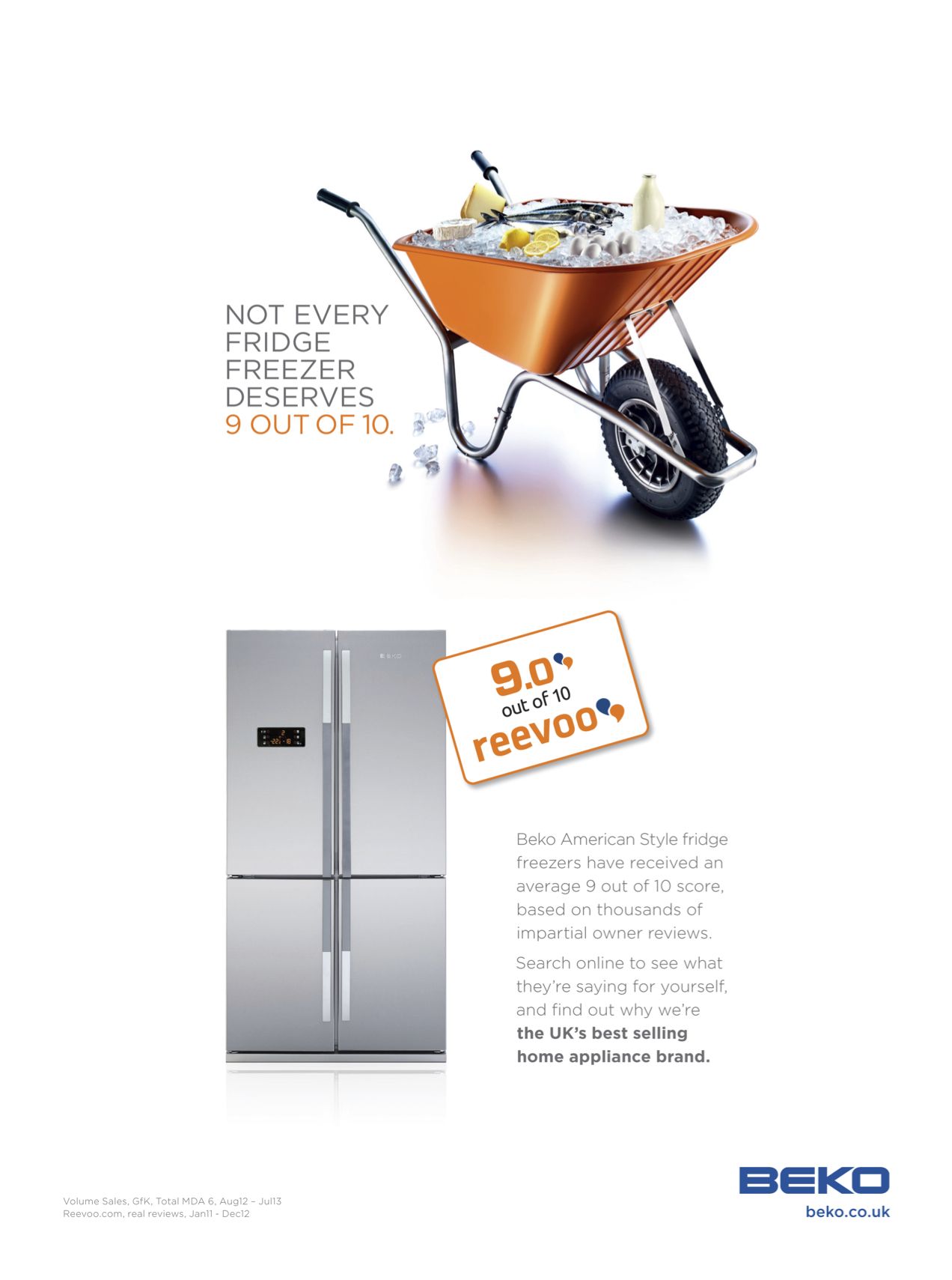 Instagram post: Wheelbarrow of ice mocks lesser fridges