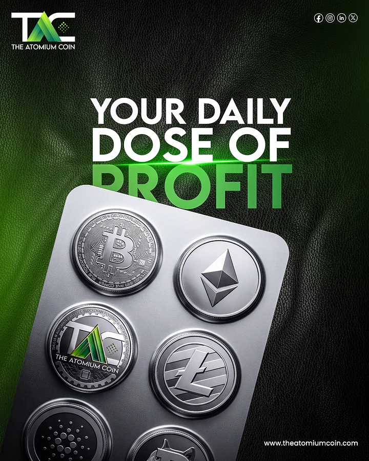 Stock Brokers & Investing creative ad: Blister pack filled with silver cryptocurrency coins