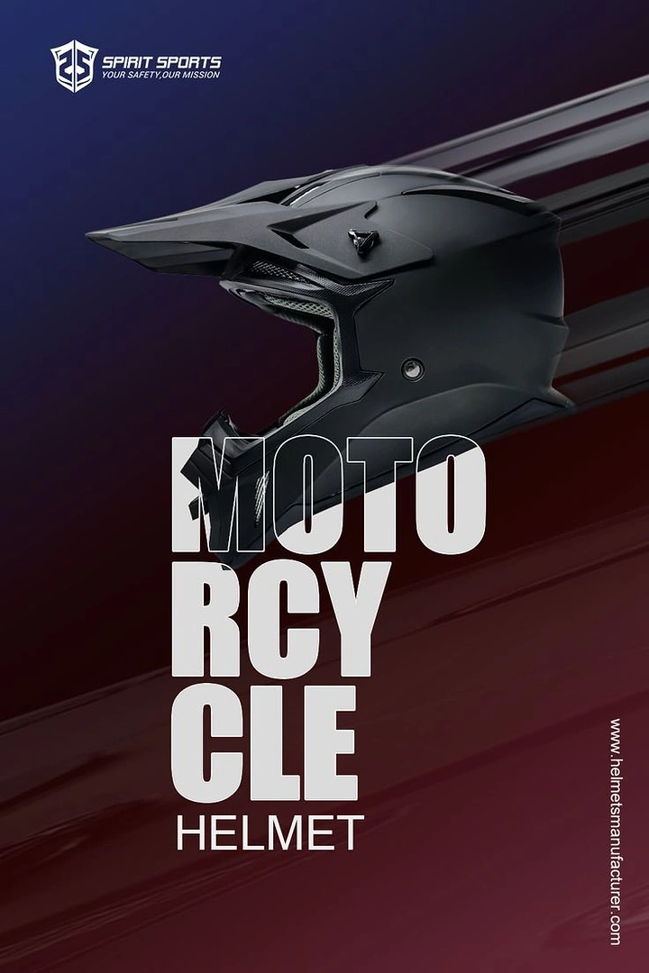 Helmets & Riding Gear creative ad: Broken typography turns motorcycle into motif
