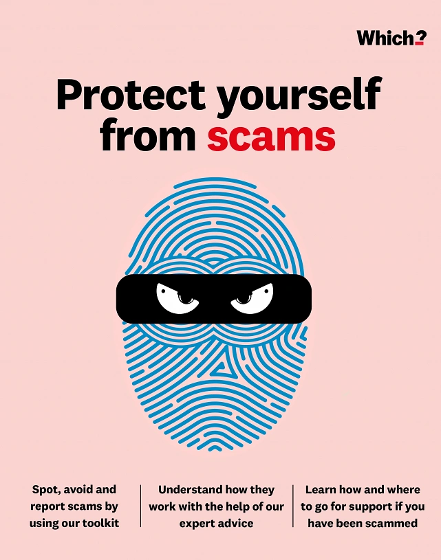 Cybersecurity Companies creative ad: Masked fingerprint creates scam metaphor