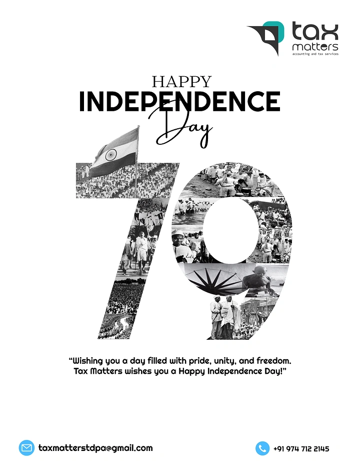 Independence Day creative ad: Numeral 79 filled with archival freedom-movement photos