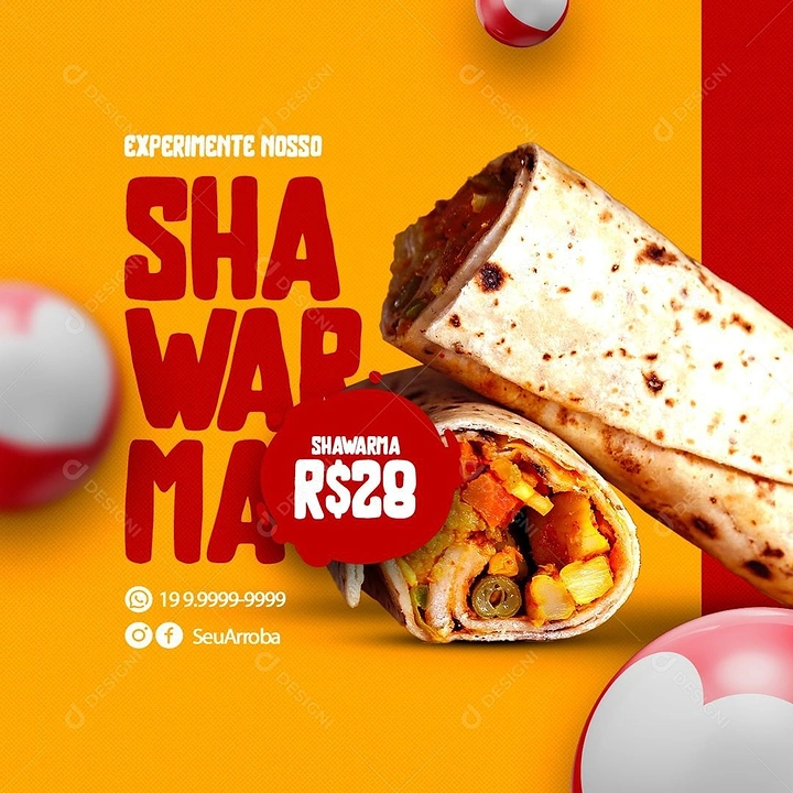 Arabic & Middle Eastern Restaurants creative ad: Product and split wordmark create visual integration