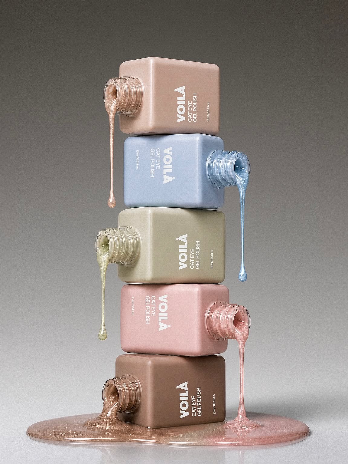 Instagram post: Stacked bottles create color cascade, slide 2