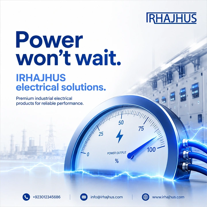 Electricians creative ad: Power meter gauge, 'Power won't wait'