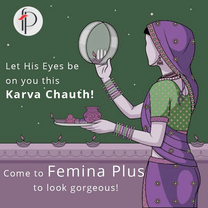 Karwa Chauth creative ad: Witty 'Let his eyes be on you' copy