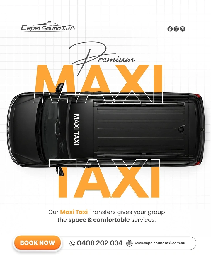 Taxi & Cab Services creative ad: Top-down taxi creates unexpected composition