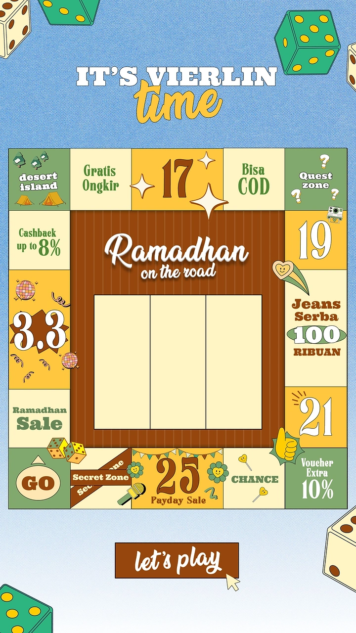 Board Games & Game Cafes creative ad: Game board doubles as branded festival poster