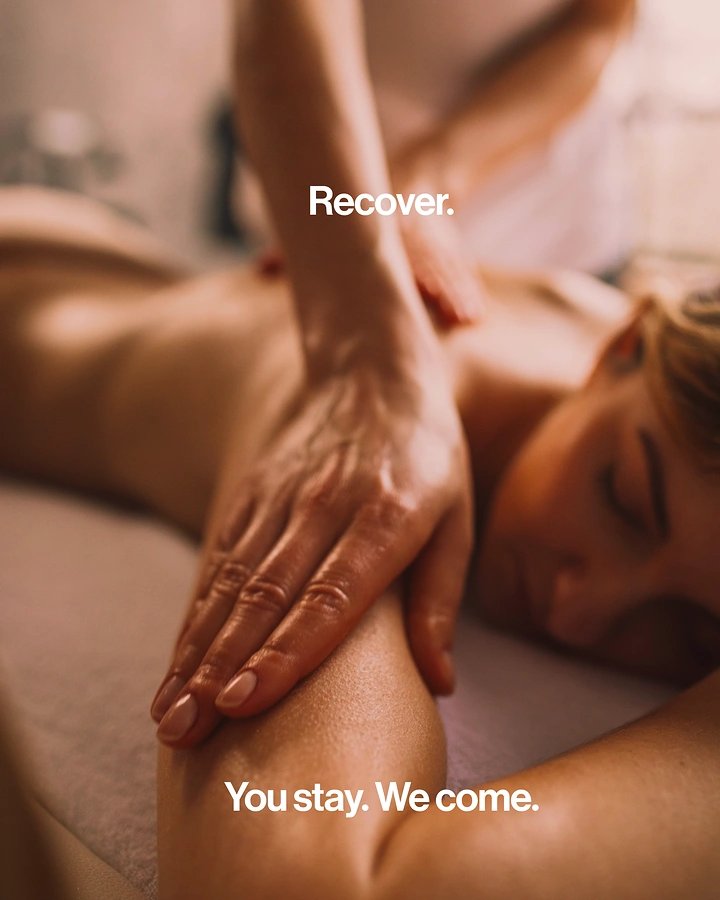 Spa & Massage creative ad: Punchy 'You stay. We come.' mobile copy