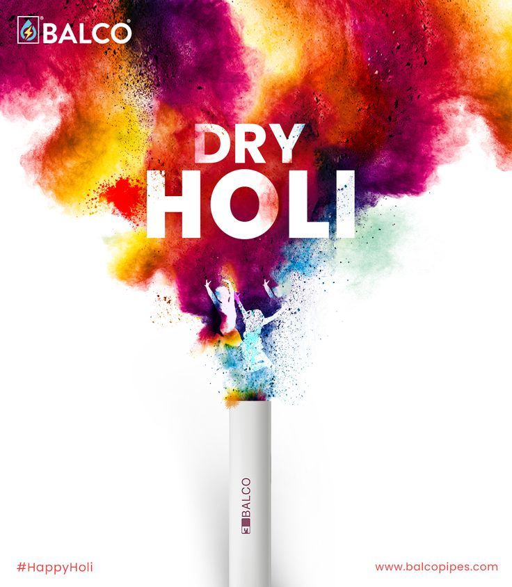 Colour powder bursting out of a white pipe