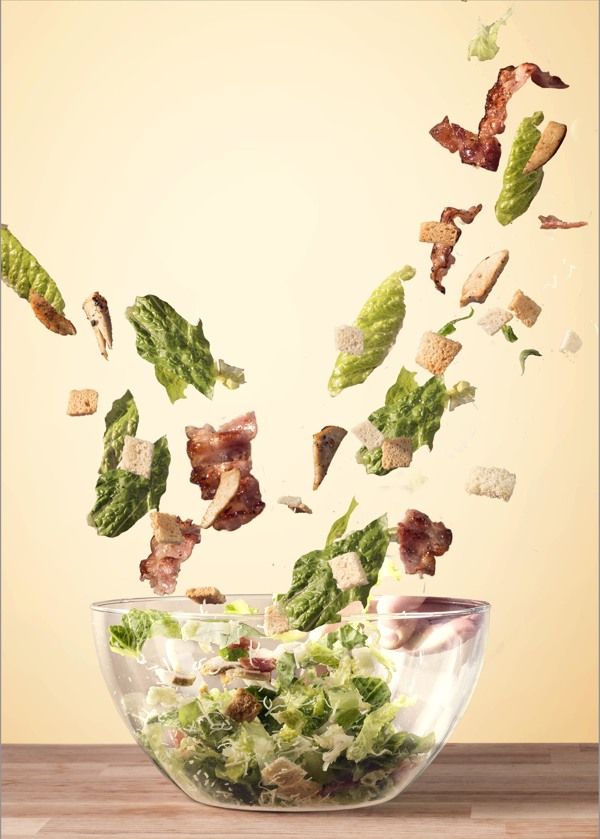Story: Exploded ingredients visually assemble into bowl