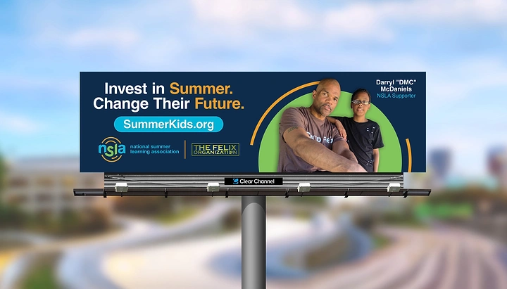 Summer Camps & Kids Activities creative ad: Invest-in-summer future-focused campaign concept