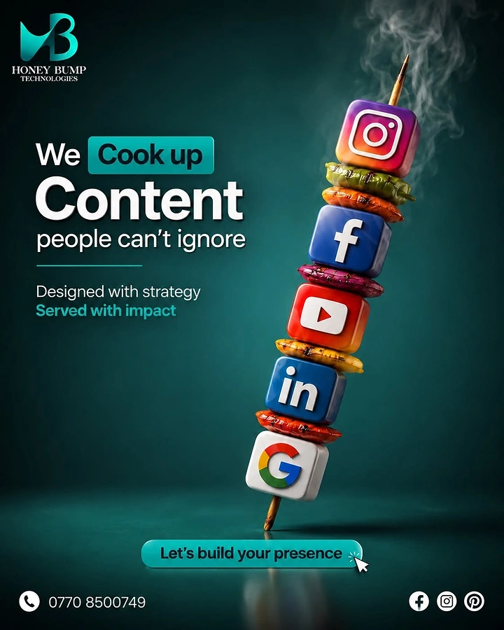 Agency creative ad: Social icons skewered as cooked kebab